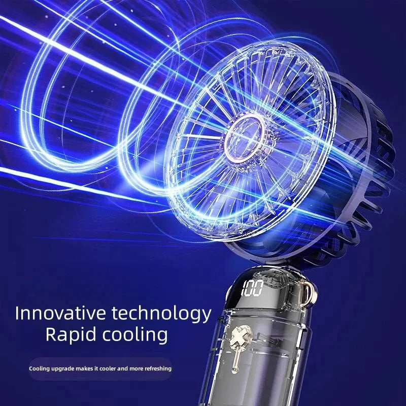 Mini Folding Handheld Fan – Portable USB Rechargeable Fan