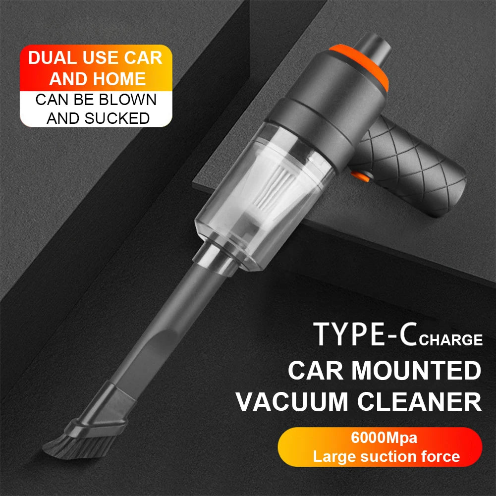 Portable Wireless Vacuum Cleaner – Handheld Mini Hoover for Car, Home & Office