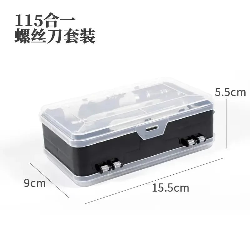 Ultimate 115-in-1 Precision Screwdriver Set for Phones, PCs & Electronics