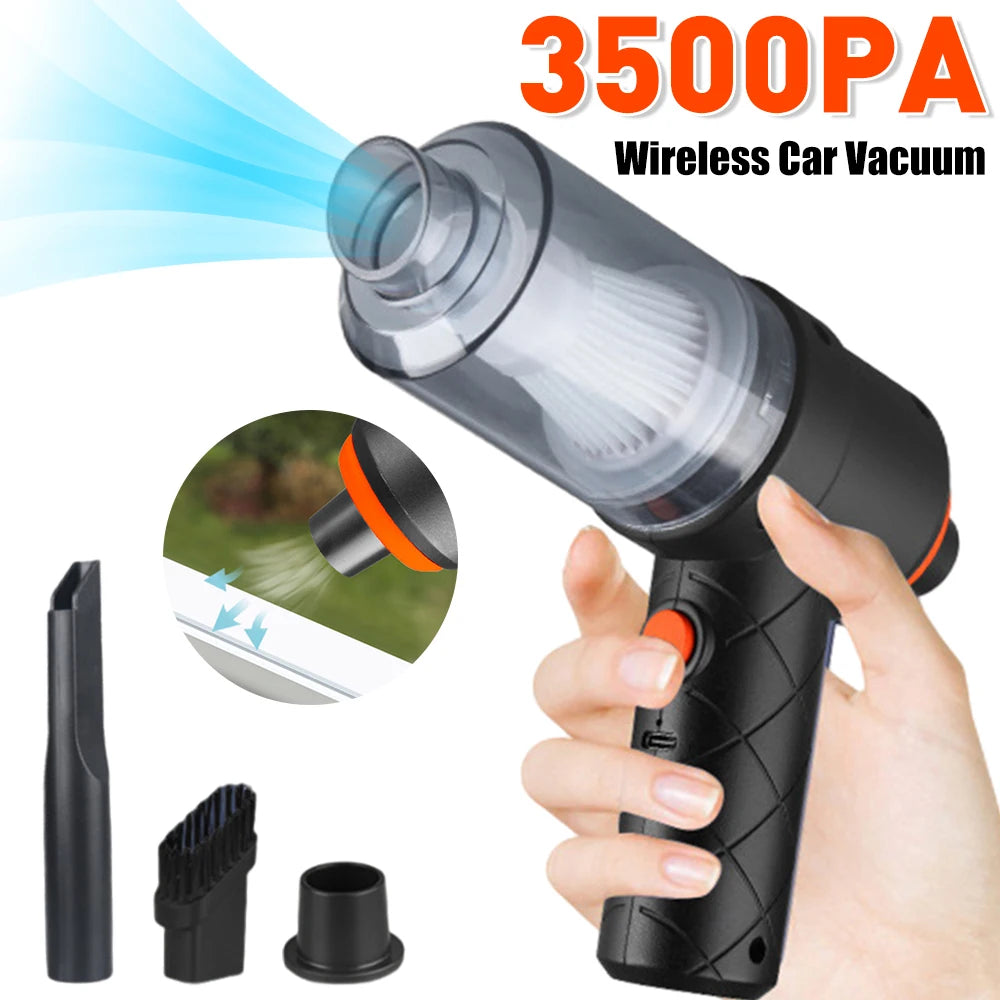 Portable Wireless Vacuum Cleaner – Handheld Mini Hoover for Car, Home & Office