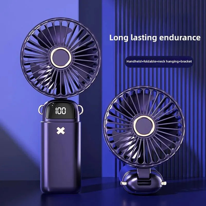 Mini Folding Handheld Fan – Portable USB Rechargeable Fan