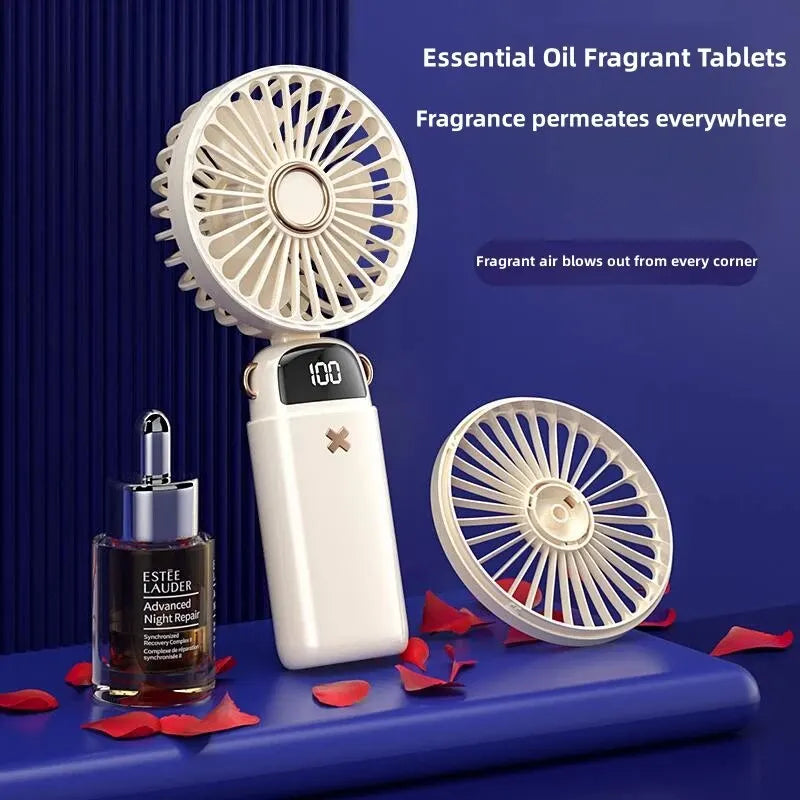 Mini Folding Handheld Fan – Portable USB Rechargeable Fan